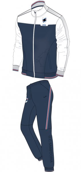 TRACKSUIT HOTEL SAMPDORIA MICRO. NAVY-WHITE