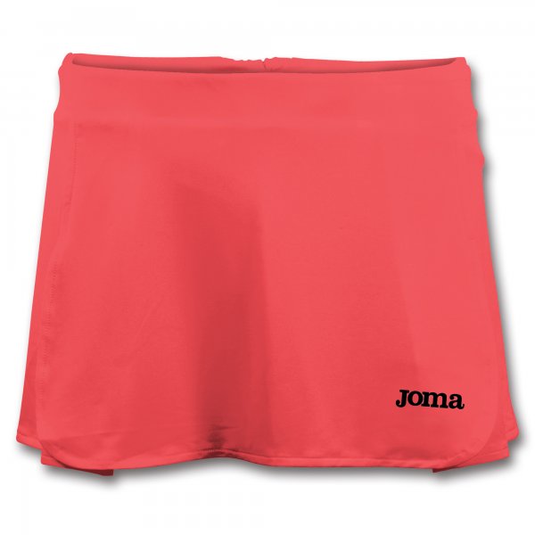 OPEN DARK ORANGE FLUOR TENNIS SKIRT 