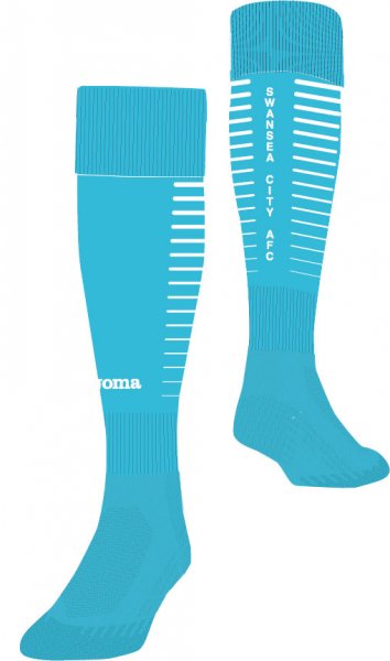 2ND SOCKS SWANSEA TURQUOISE