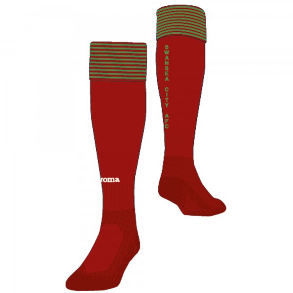 2ND SOCKS SWANSEA RED