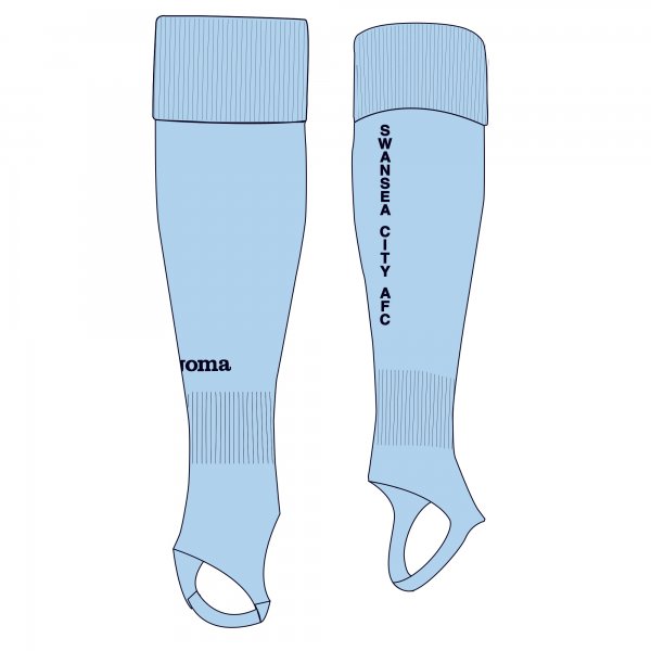 GOALKEEPER SOCKS SWANSEA SKYBLUE (NO FOOT)