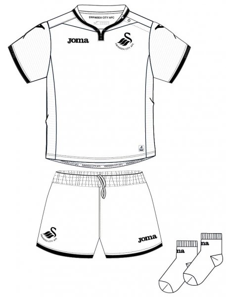 MINIKIT SWANSEA WHITE S/S