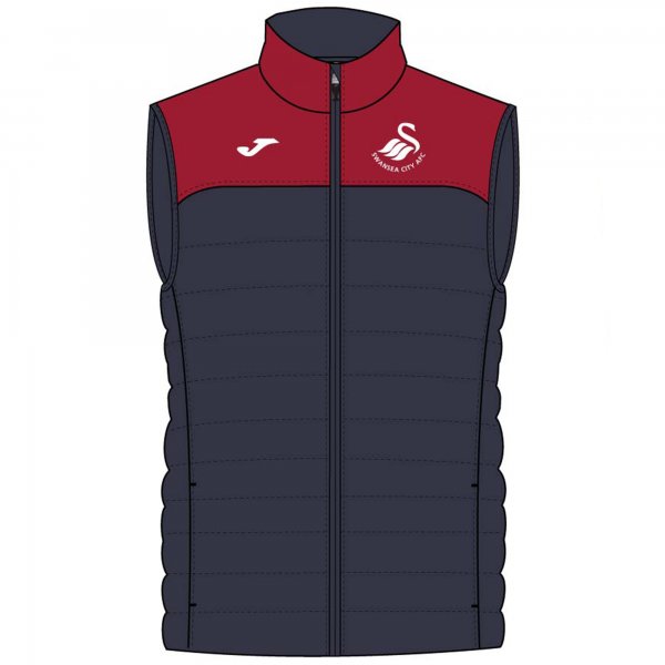 TRAINING LONG VEST SWANSEA GREY-RED R.