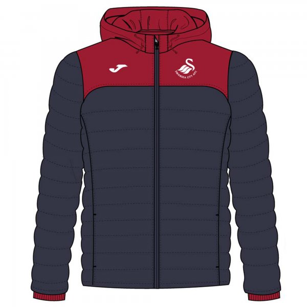 TRAINING BOMBER SWANSEA GREY-RED R.