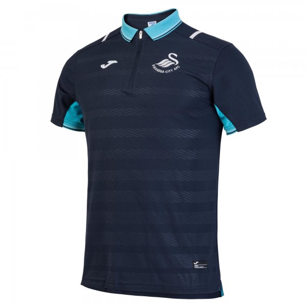 TRAVEL POLO SWANSEA NAVY ZIPPER