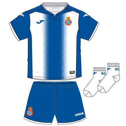 1ST MINIKIT ESPANYOL BLUE-WHITE S/S