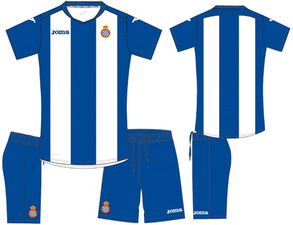 HOME MINIKIT  SPANYOL BLUE-WHITE S/S -PROMO-