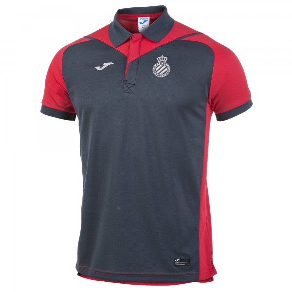 TRAVEL POLO SHIRT ESPANYOL GREY-RED S/S