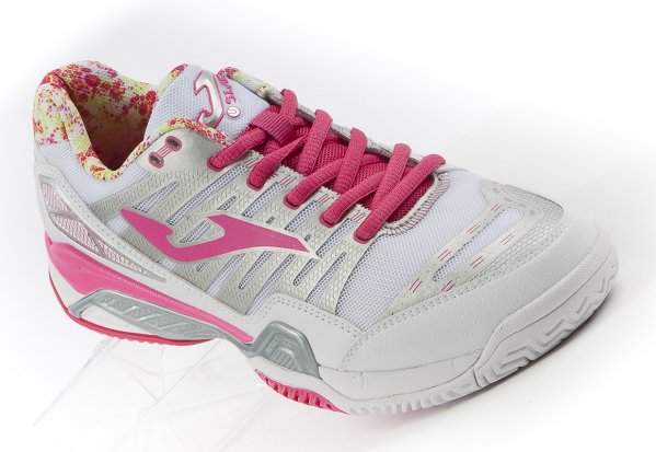 T.SLAM LADY 602 ALL COURT WHITE-FUCHSIA
