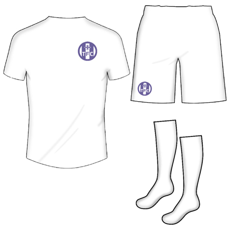 AWAY MINIKIT TOULOUSE WHITE S/S -NO SPONSOR-