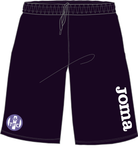 SHORT TRAINING TOULOUSE BLACK -NO POCKETS-