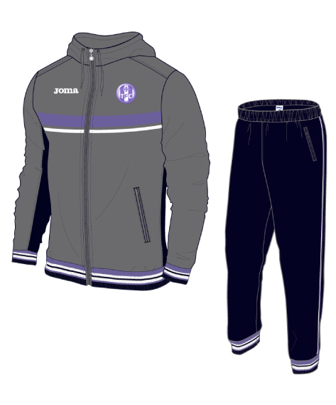 TRACKSUIT POLYESTER HOTEL TOULOUSE GREY