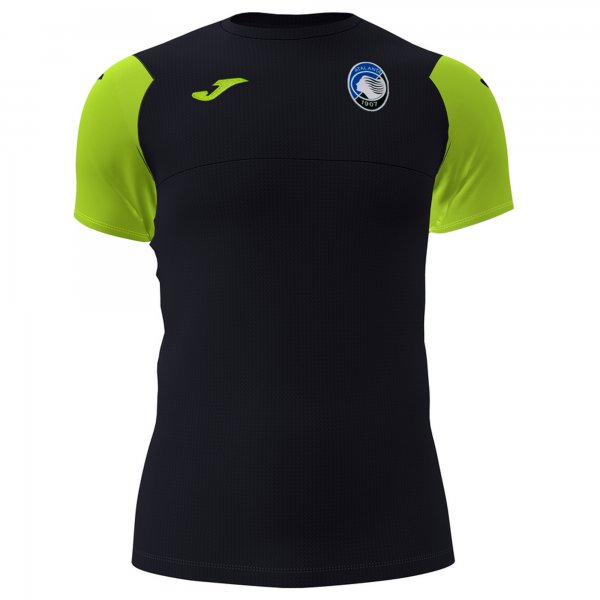 TRAINING T-SHIRT ATALANTA BLACK-LIME S/S