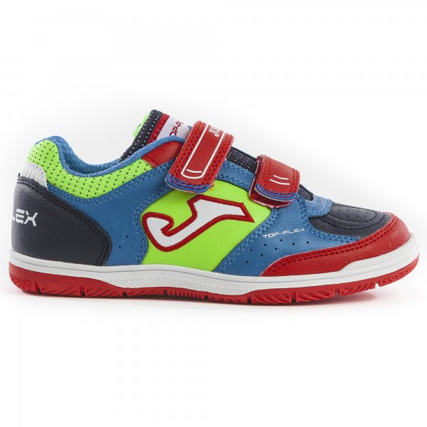 TOP FLEX JR 917 ROYAL-RED VELCRO INDOOR
