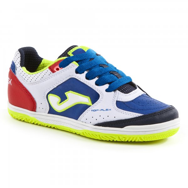 TOP FLEX JR 716 WHITE-ROYAL LACES INDOOR