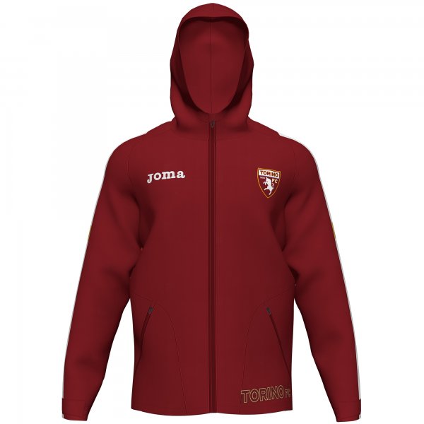 TRAINING RAINJACKET HOODED TORINO BURGUNDY