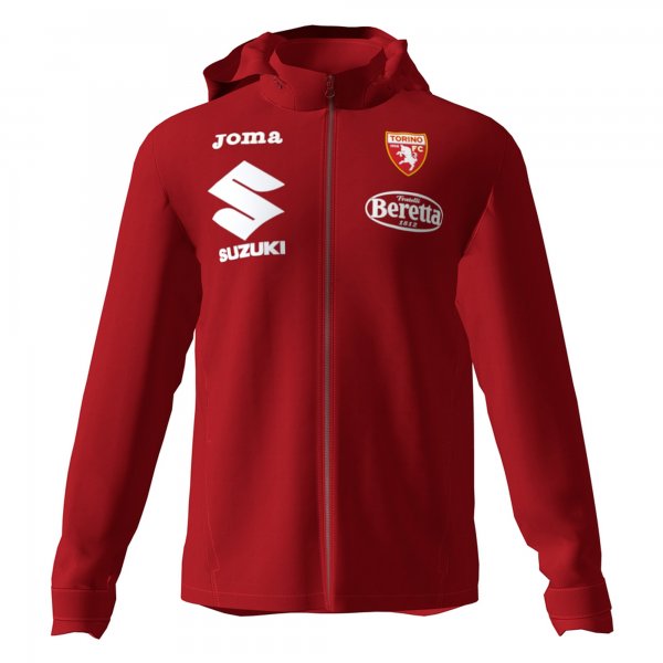 TRAINING RAINJACKET HOODED TORINO BURGUNDY
