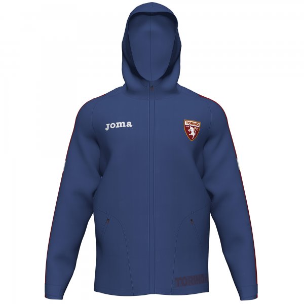 TRAINING RAINJACKET HOODED TORINO BLUE