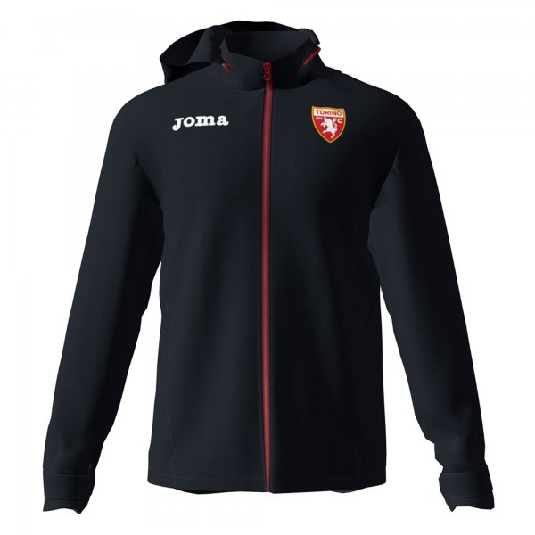 TRAINING RAINJACKET HOODED TORINO BLACK