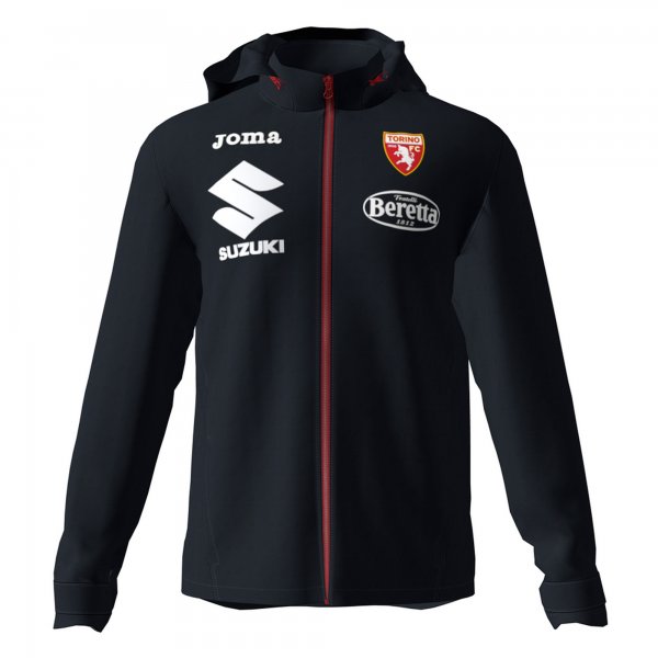 TRAINING RAINJACKET HOODED TORINO BLACK