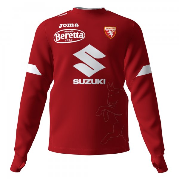 TRAINING SWEATSHIRT TORINO BURGUNDY -WITH LOGOS