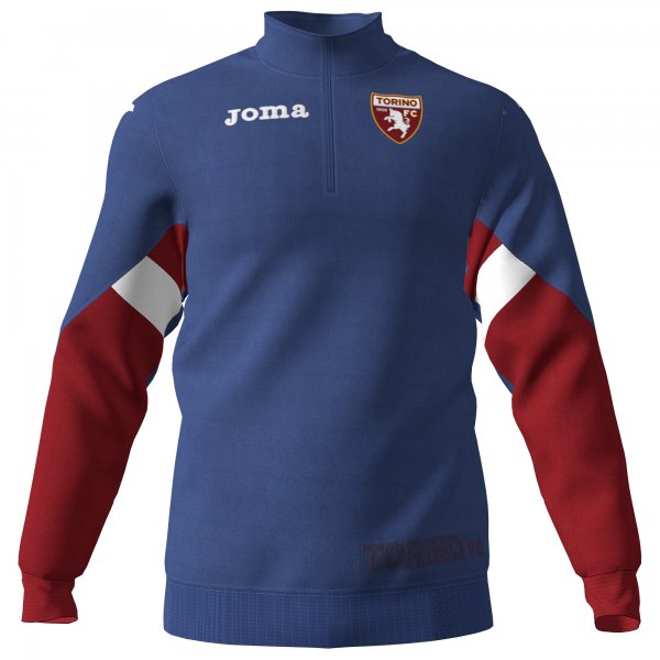 TRAINING SWEATSHIRT 1/2 ZIPPER TORINO BLUE