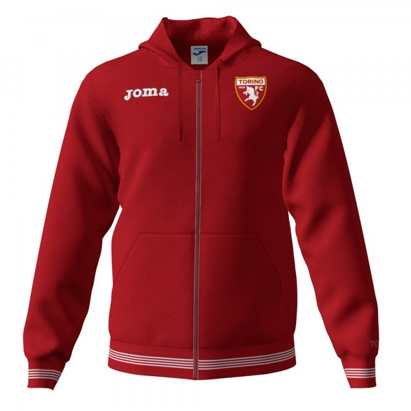 HOTEL SWEATSHIRT FULL ZIP HODDIED TORINO BURGUNDY 