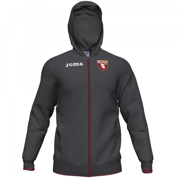 HOTEL HOODED SWEATSHIRT ZIPPER TORINO GREY