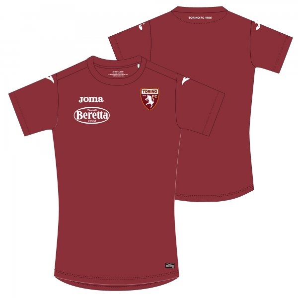 1ST T-SHIRT TORINO BURGUNDY S/S SPONSOR