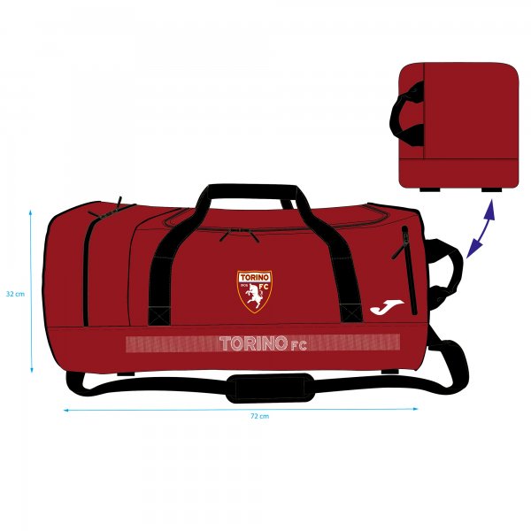 TRAVEL BAG TORINO BURGUNDY