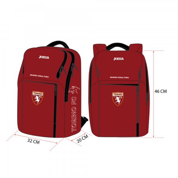 BIG BACKPACK TORINO BURGUNDY