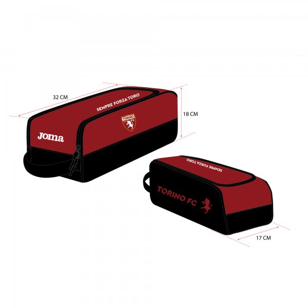 SHOE BAG TORINO BURGUNDY