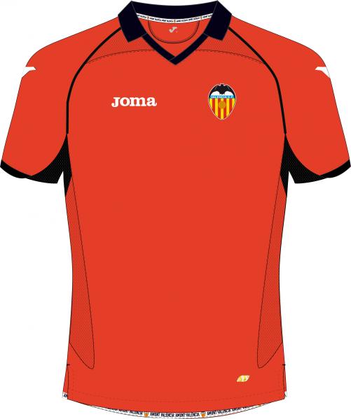VALENCIA 3rd SHIRT S/S ORANGE -WITHOUT SPONSO