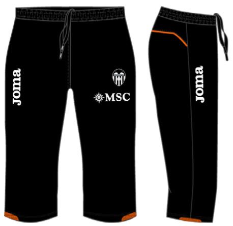 VALENCIA TRAINING PIRATE PANTS BLACK NO POCKETS