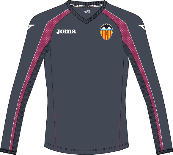 VALENCIA TRAINING SHIRT L/S ANTHRACITE