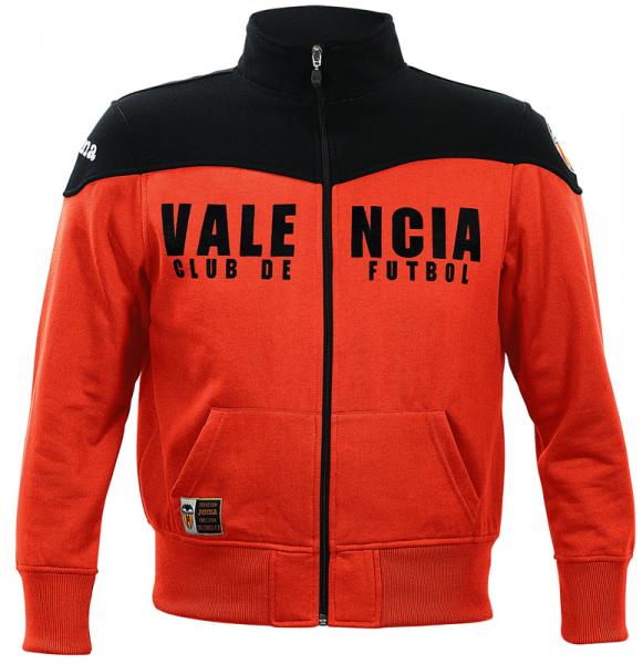 VALENCIA SWEATSHIRT ORANGE-BLACK WITH ZIPPER