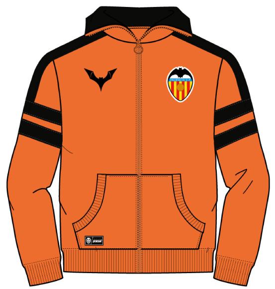 VALENCIA  ORANGE-BLACK  SWEATSHIRT