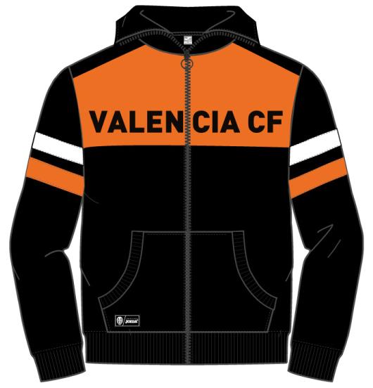 VALENCIA  BLACK-ORANGE  SWEATSHIRT