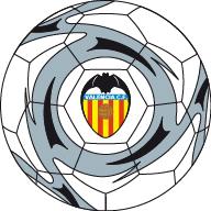 VALENCIA SOCCER BALL BLACK-ORANGE-SILVER