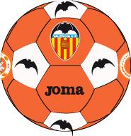 VALENCIA SOCCER BALL ORANGE-WHITE