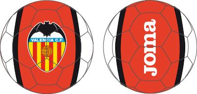VALENCIA MINI SOCCER BALL ORANGE-WHITE