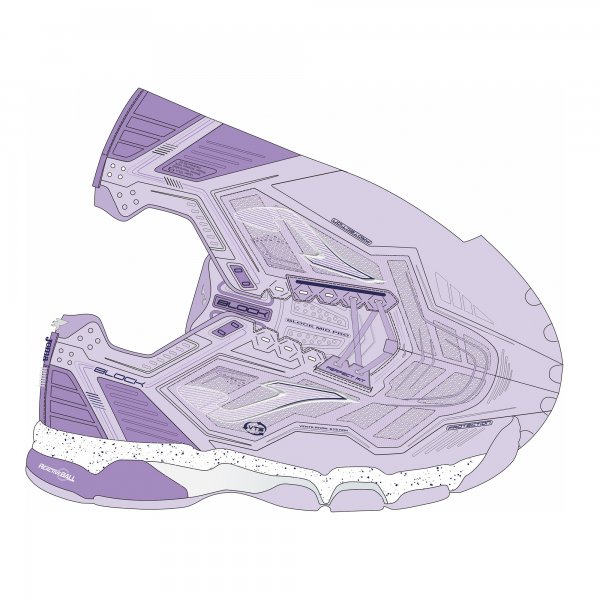 BLOCK LOW LADY 2619 PURPLE