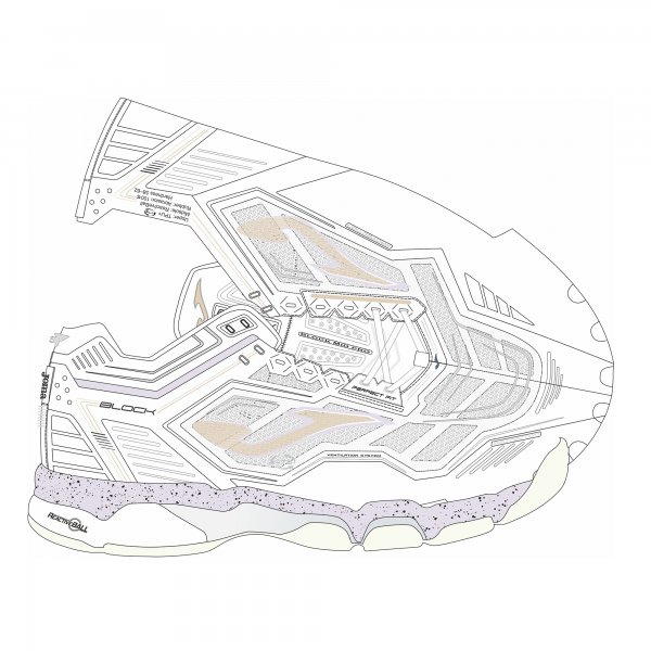 BLOCK MID LADY 2632 WHITE