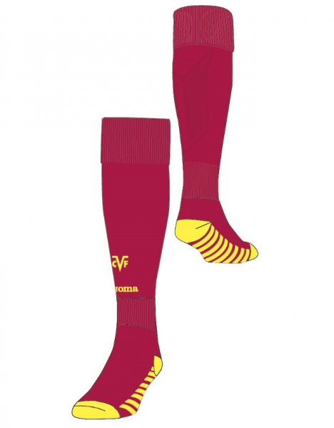 2ND SOCKS VILLARREAL RED