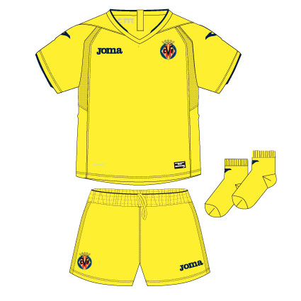 1ST MINIKIT VILLARREAL YELLOW S/S