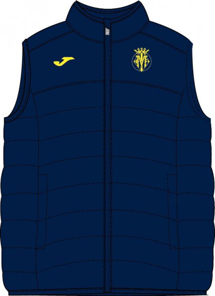 TRAINING WARMER VEST VILLARREAL NAVY
