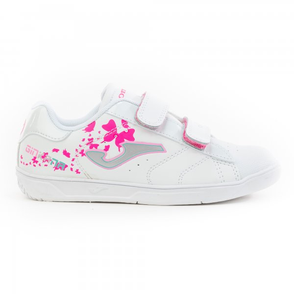 W.GINKANA JR 2072 WHITE-SILVER-FUCHSIA