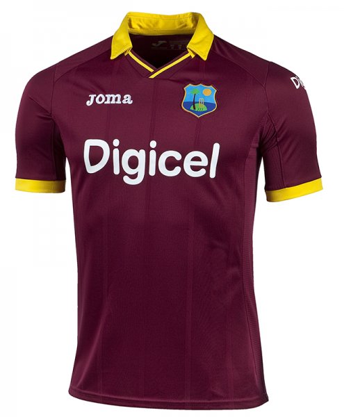 T-SHIRT WEST INDIES BURGUNDY S/S (DIGICEL)
